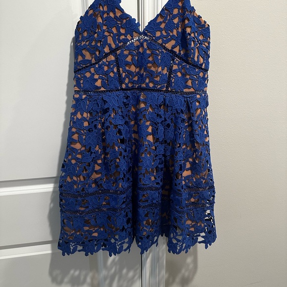 Self-Portrait Dresses & Skirts - Self-Portrait Blue Lace Dress